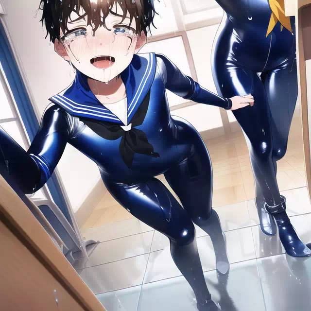 【NovelAI】Wet sailor rubber boys!