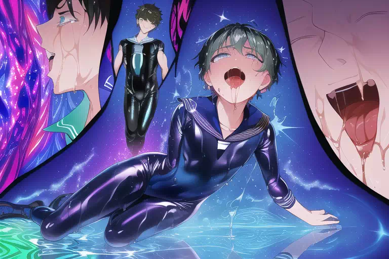 【NovelAI】Wet sailor rubber boys!