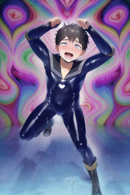 【NovelAI】Wet sailor rubber boys!