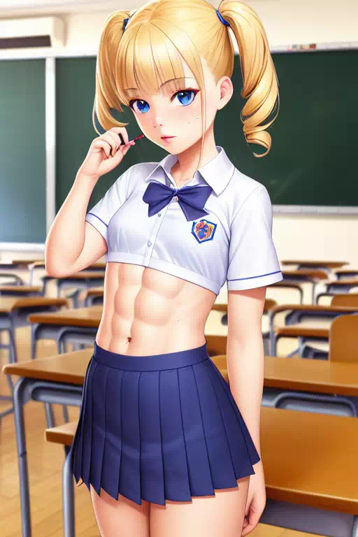 Cute Athletic School Girl