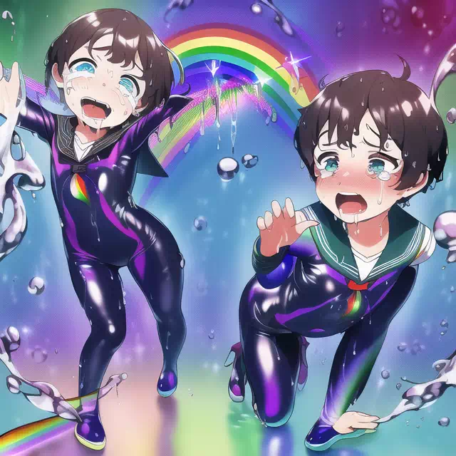 【NovelAI】Wet sailor rubber boys4