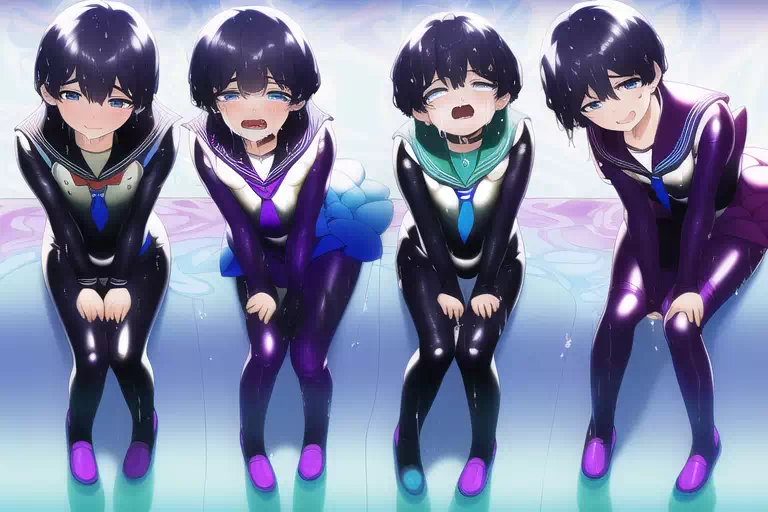 【NovelAI】Wet sailor rubber boys5
