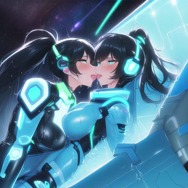 【NovelAI】Les sex in space base 2