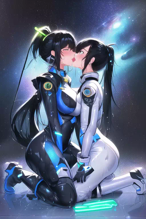 【NovelAI】Les sex in space base 2