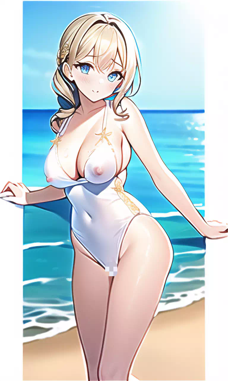 水着おっぱいちゃん1＆2練習サンプル（乳首あり