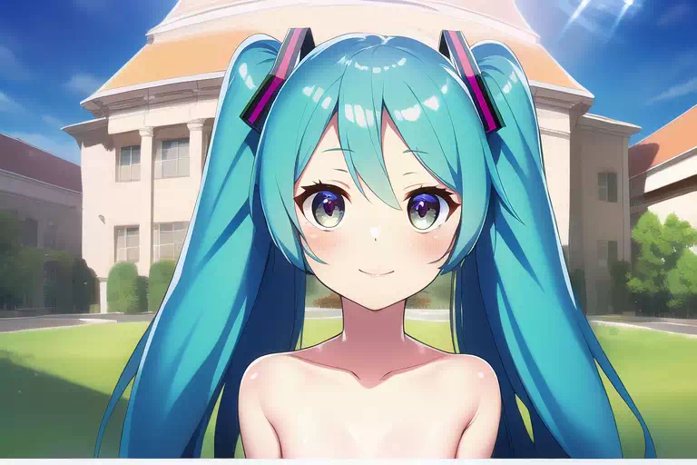初音ミクさんでヌード