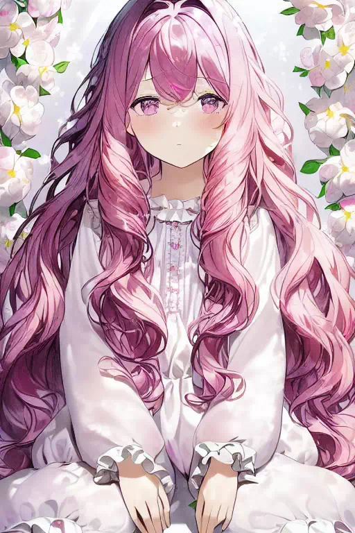 AI作画：睡衣少女