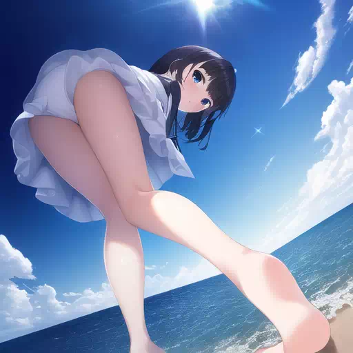 海辺の少女