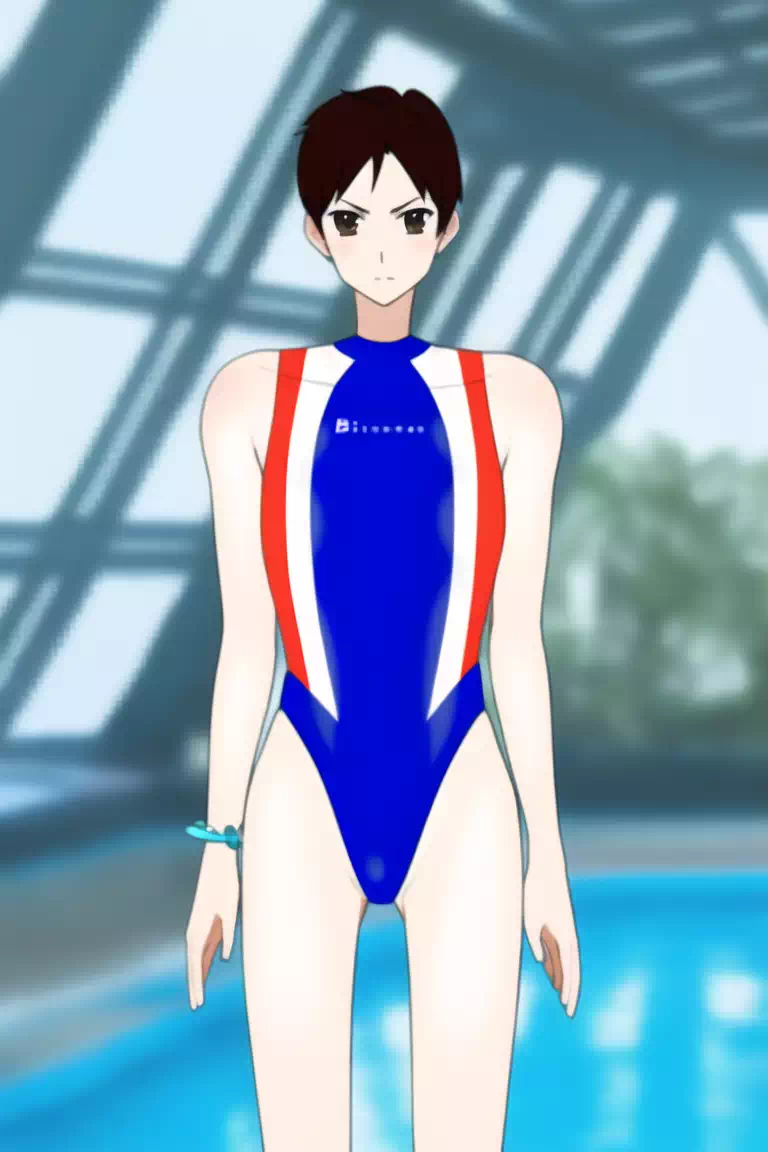 【AIバージョン】女性用の水着を着たハンビョルくん