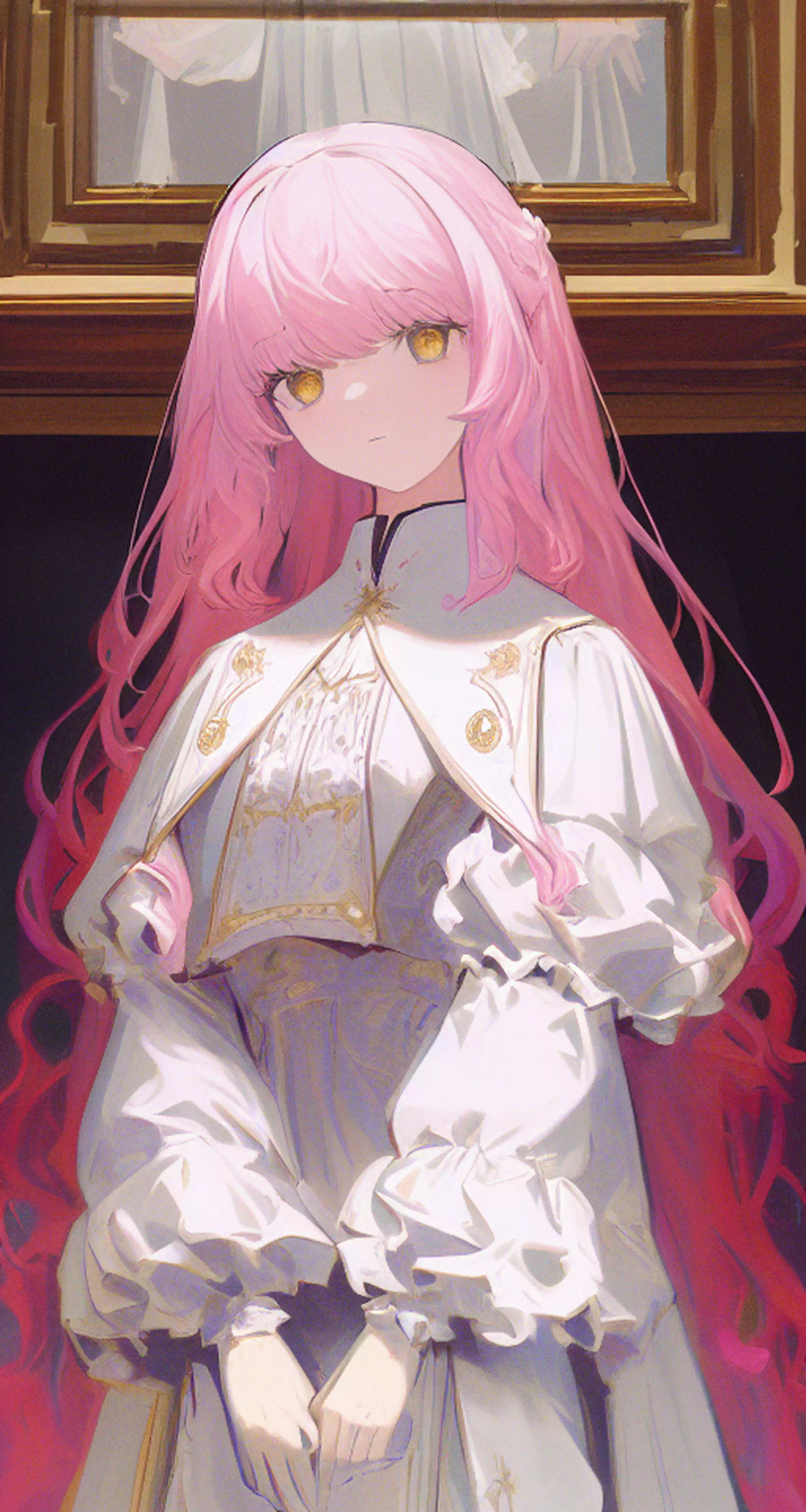 [AI出力] ピンクの髪の女性