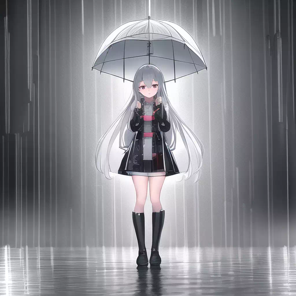Girl in the Rain 雨の中の少女