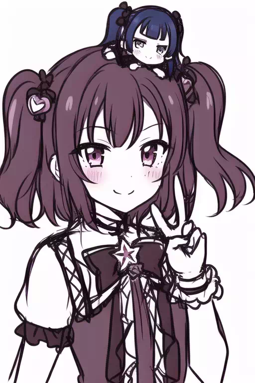 下書き風、魔法少女ルビィonヨハネ