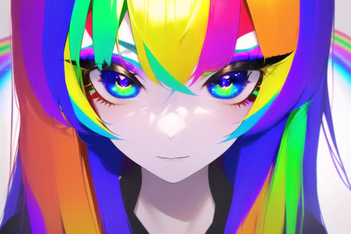 レインボーウルフガール Rainbow Wolf Girl