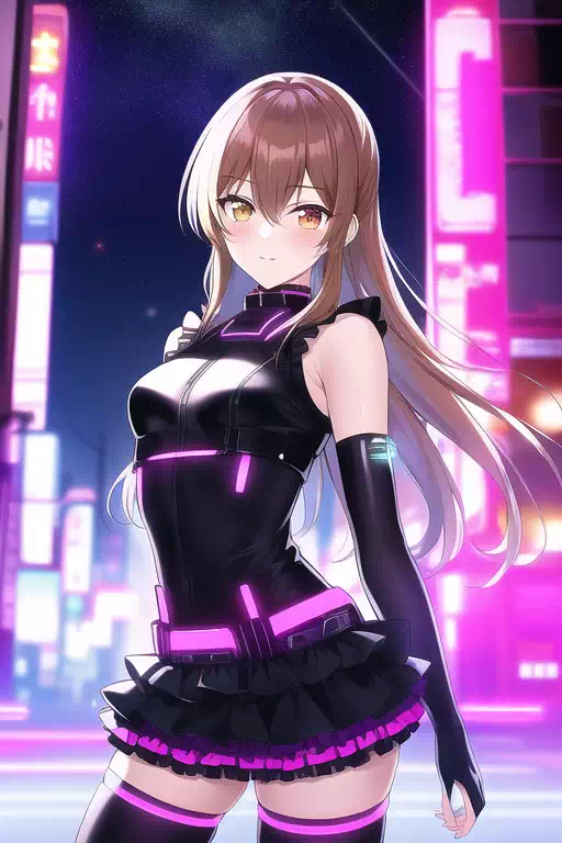 Cyber Girls in Neon City II