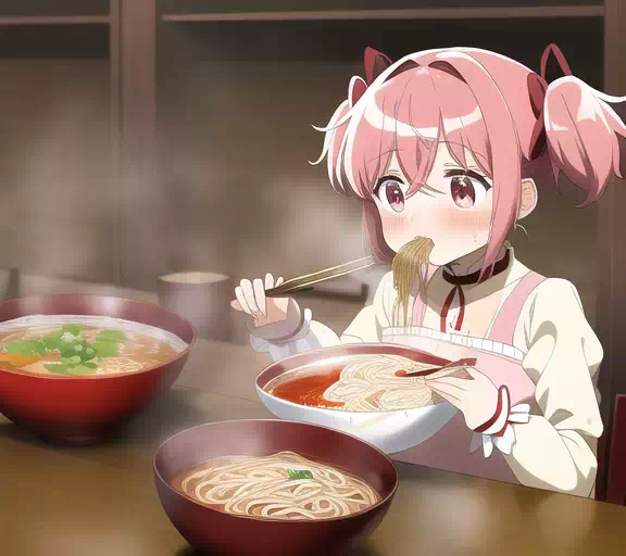 どうしても魔法少女になってしまうラーメンを食べる樋口円香()