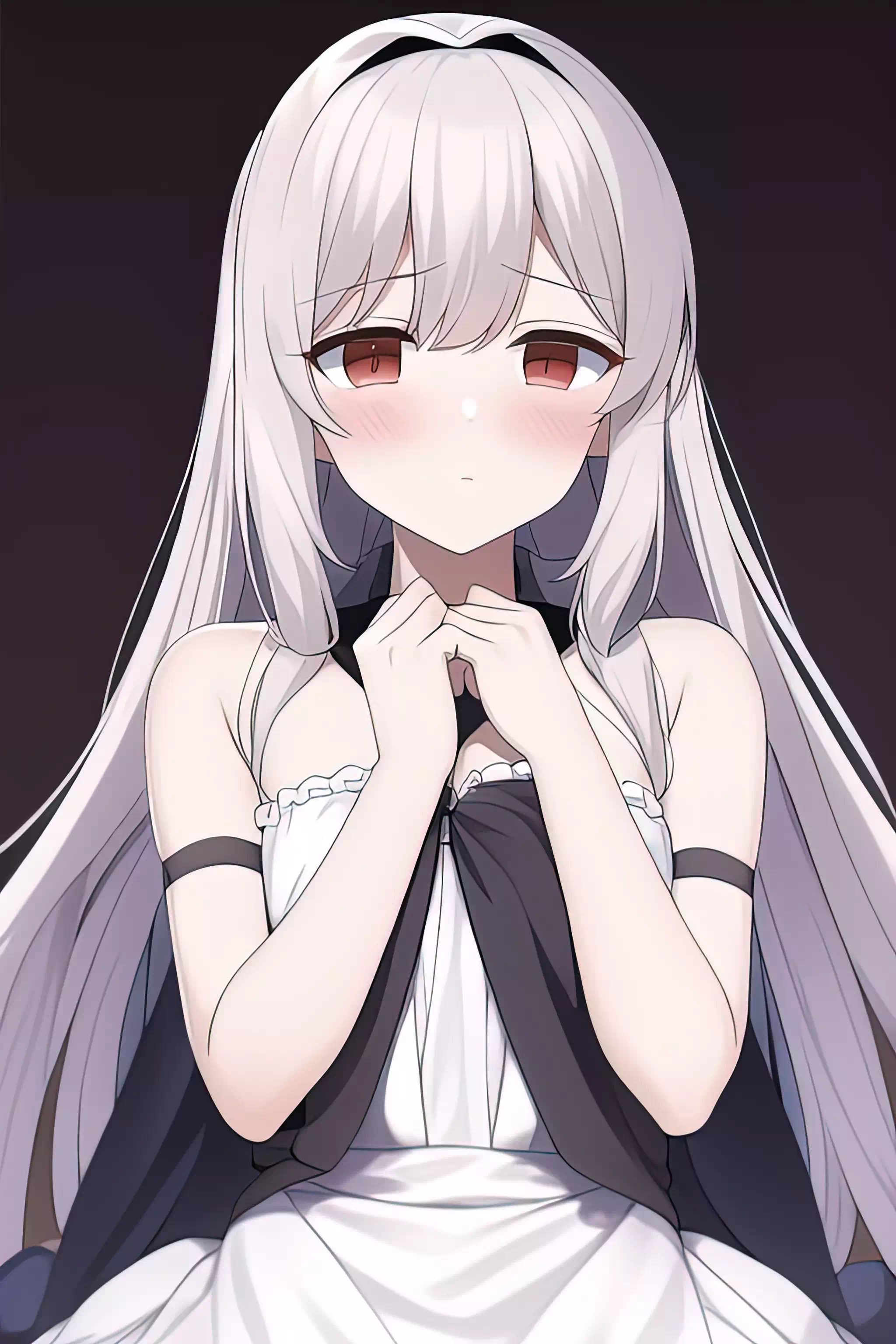 White-haired girl