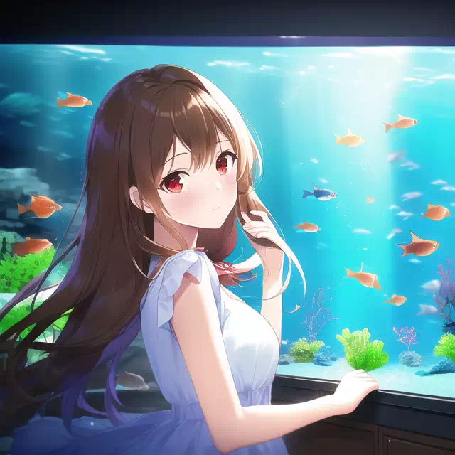 brown aquarium girl2