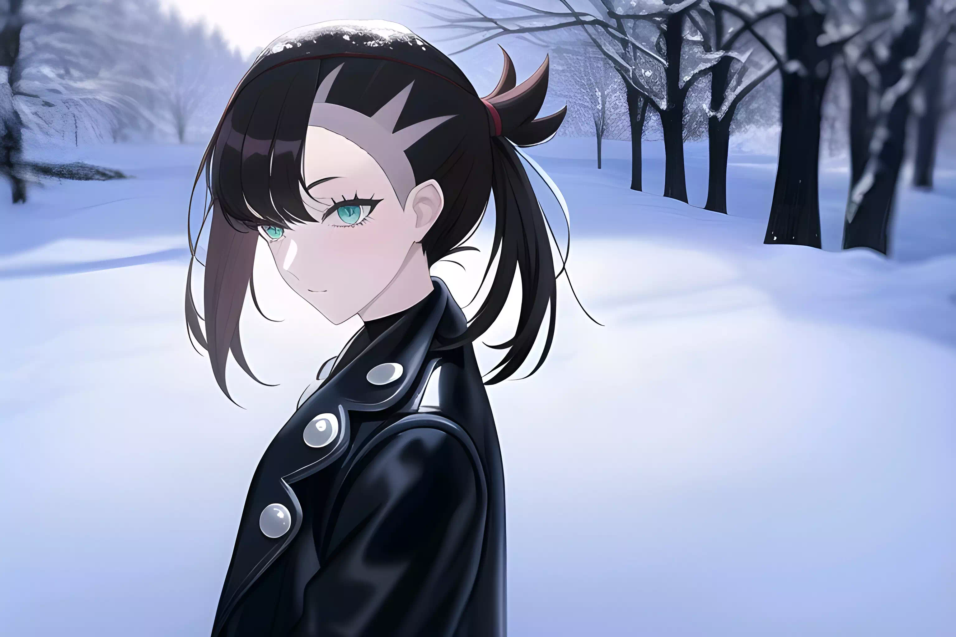 マリィ Marnie , pokemon ,snow