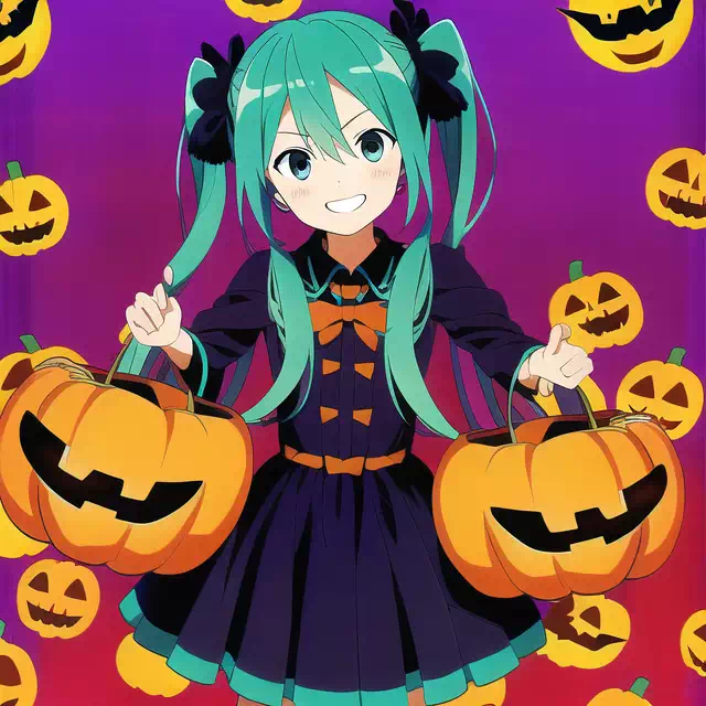 初音ミク　ハロウィン