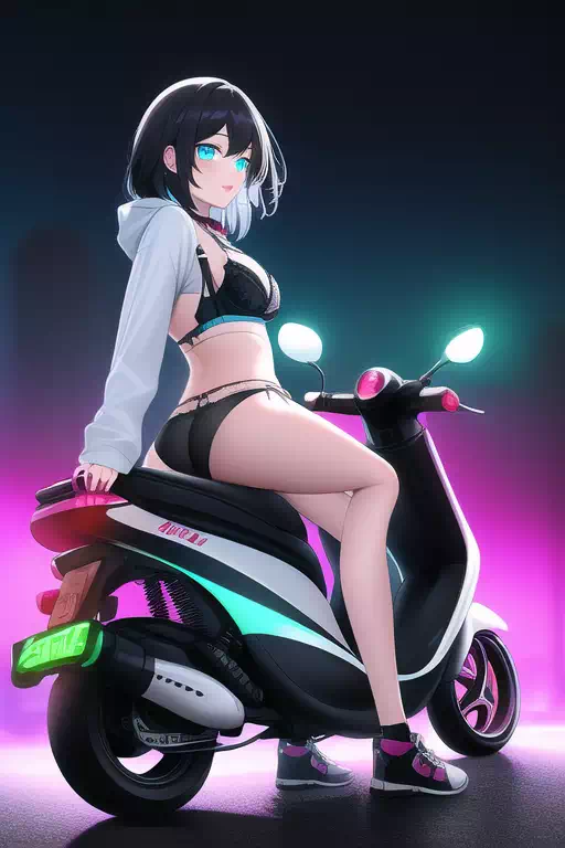 バイクと女の子