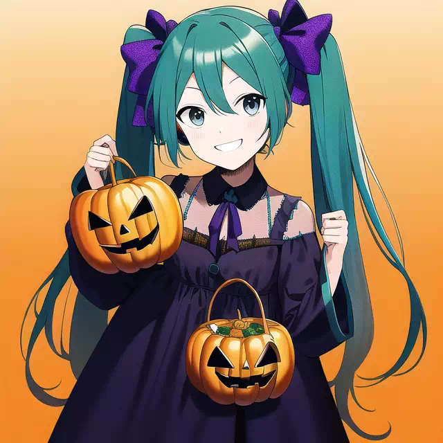 初音ミクハロウィン　３枚