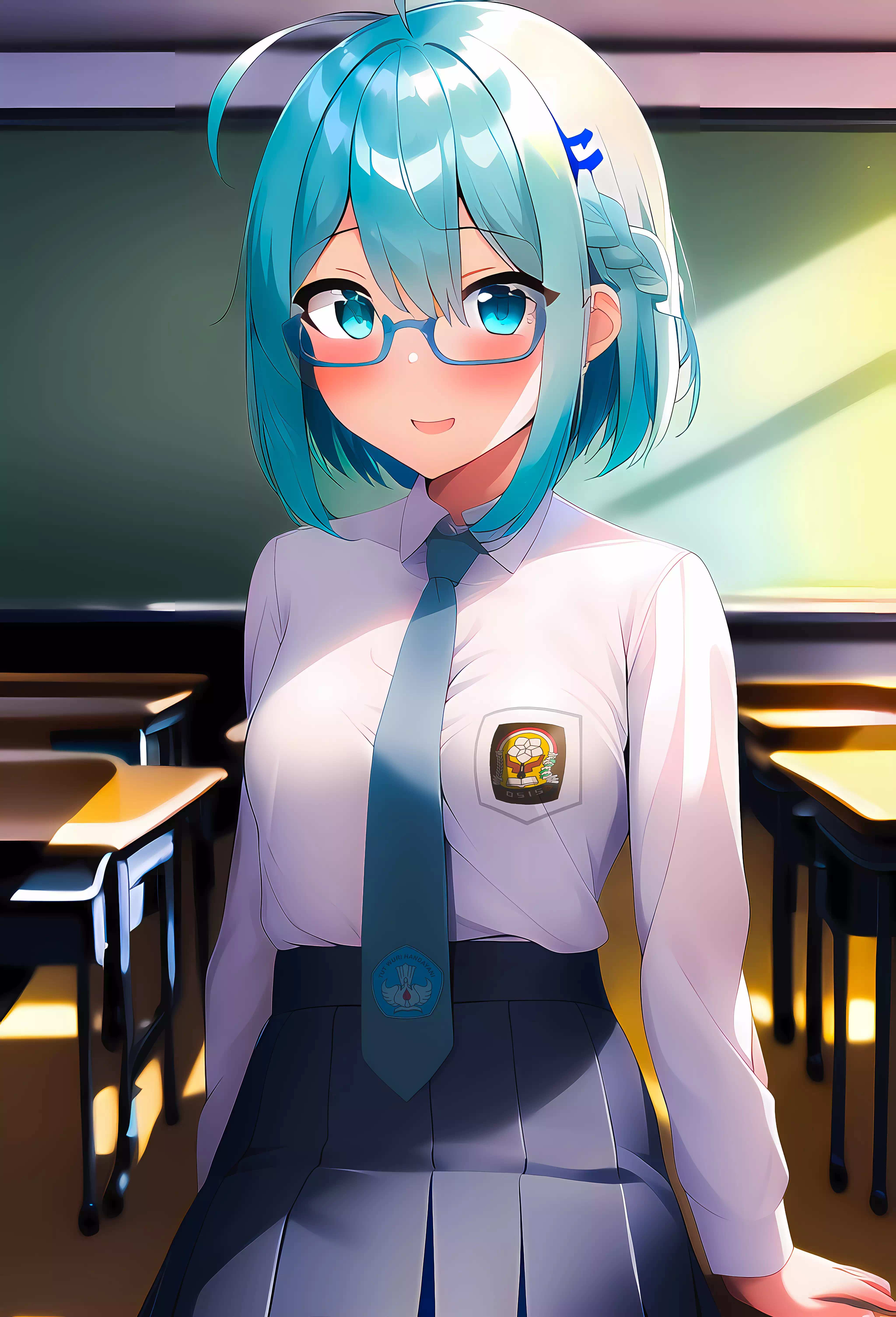 Meta-chan at school