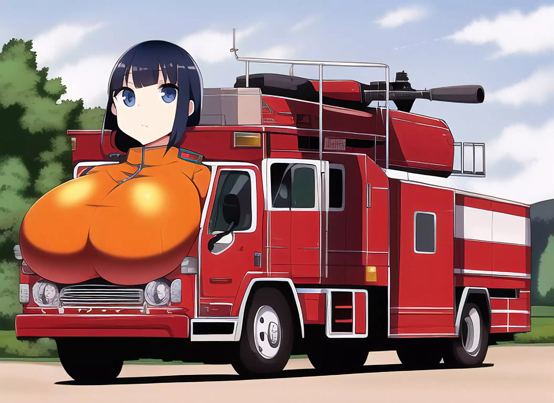 爆乳消防車