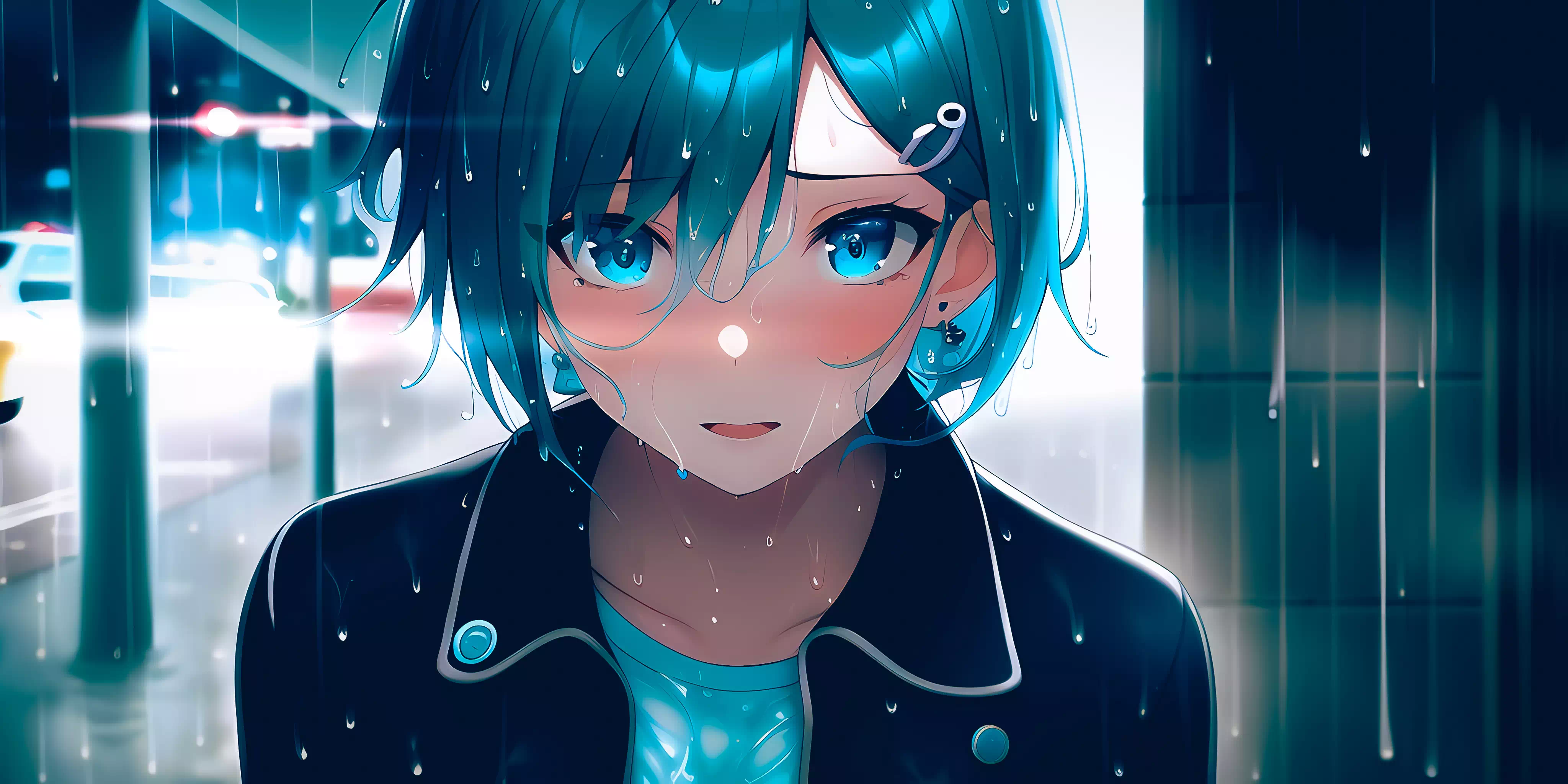 Meta-chan Cinematic Rainy Day