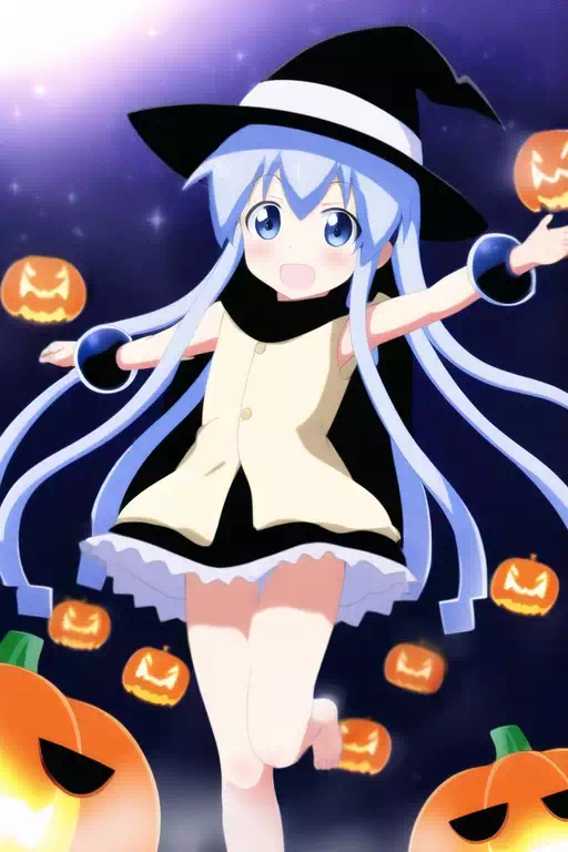 イカ魔女のハロウィーン