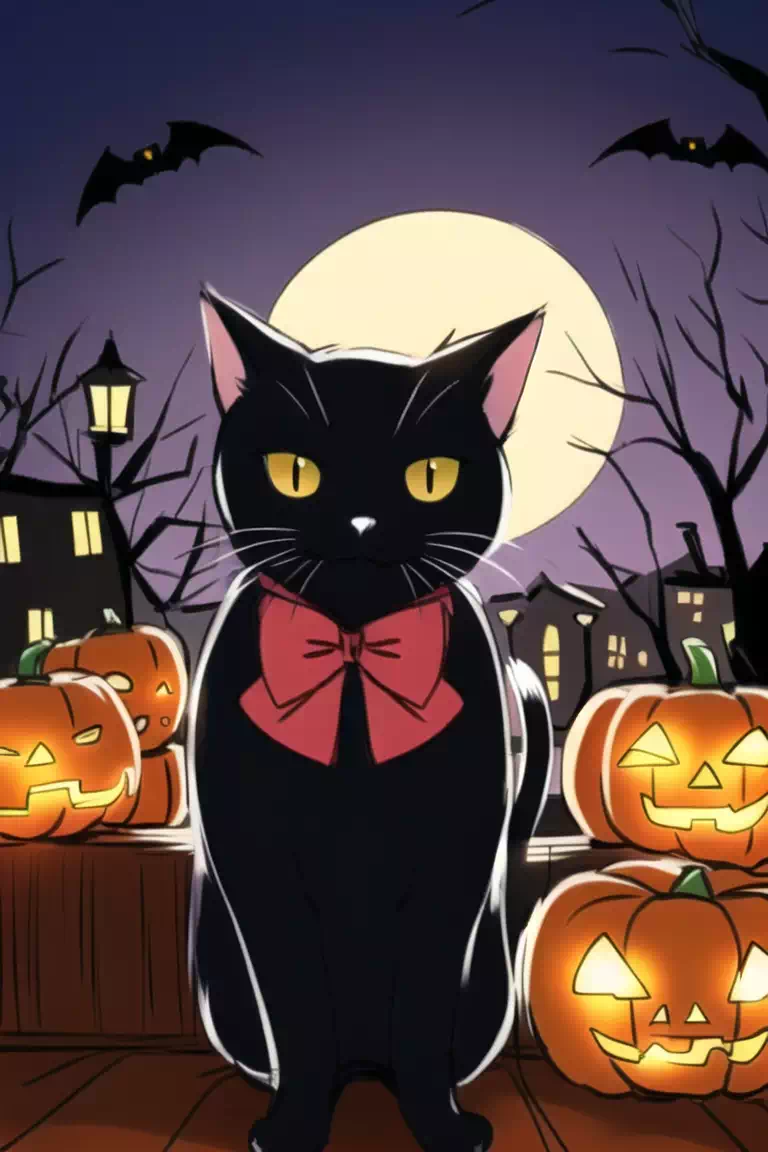 Halloween cat