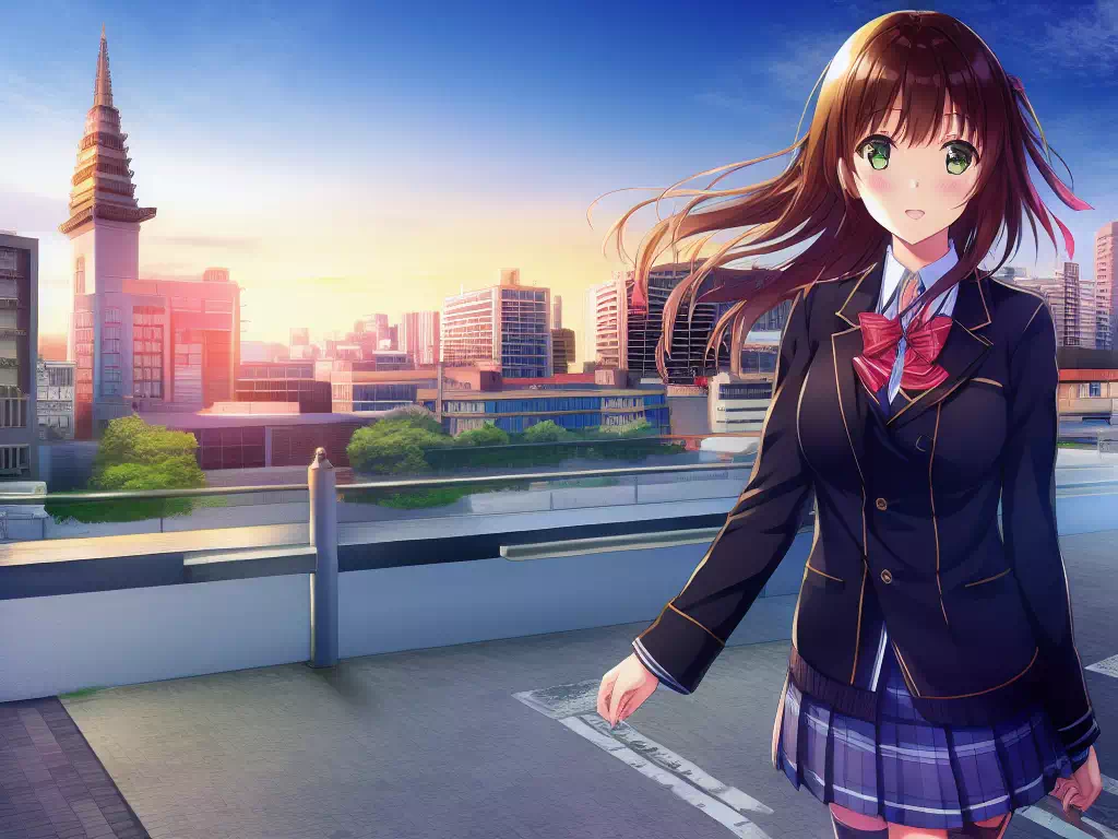 女子高生と一緒に旅行