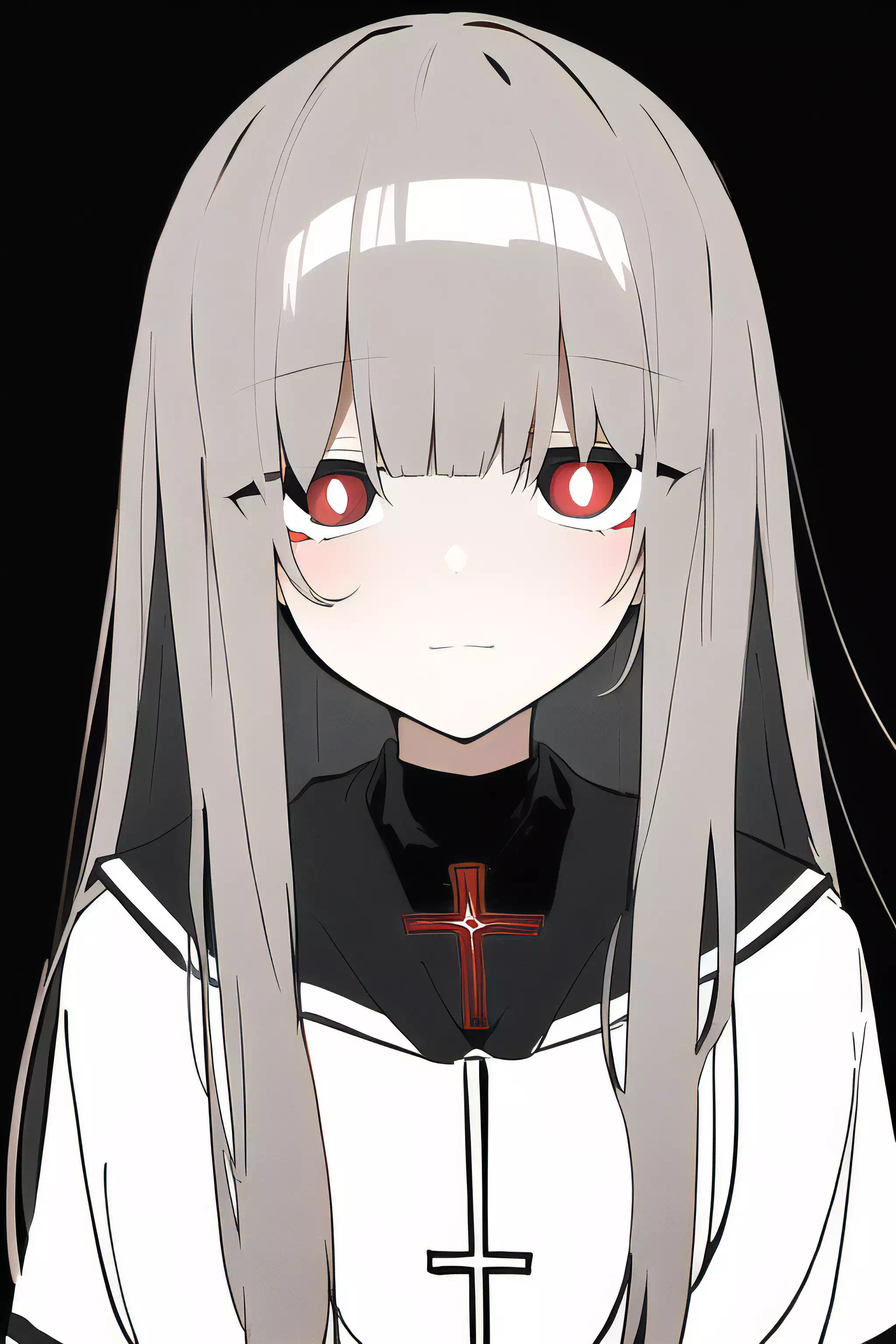 A like anime painting.