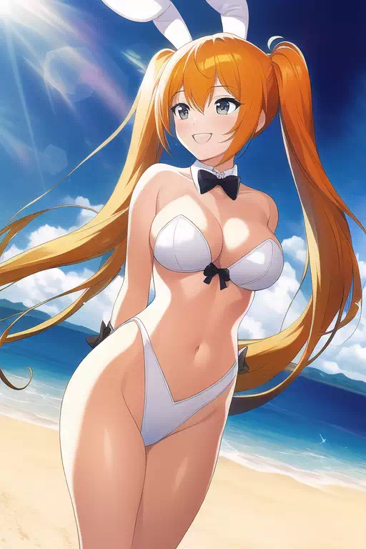 Orange haired bunny