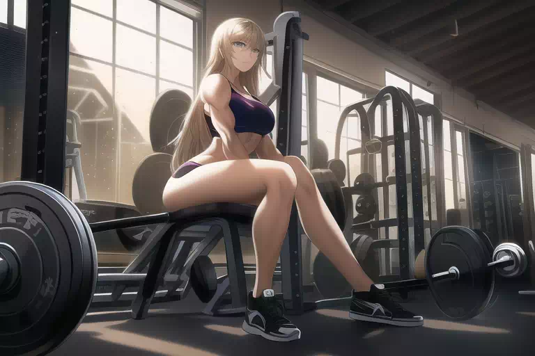 At the gym