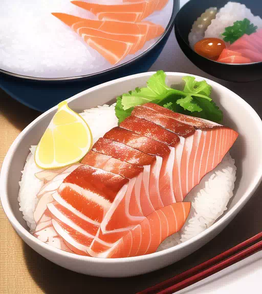 Salmon Sashimi Rice