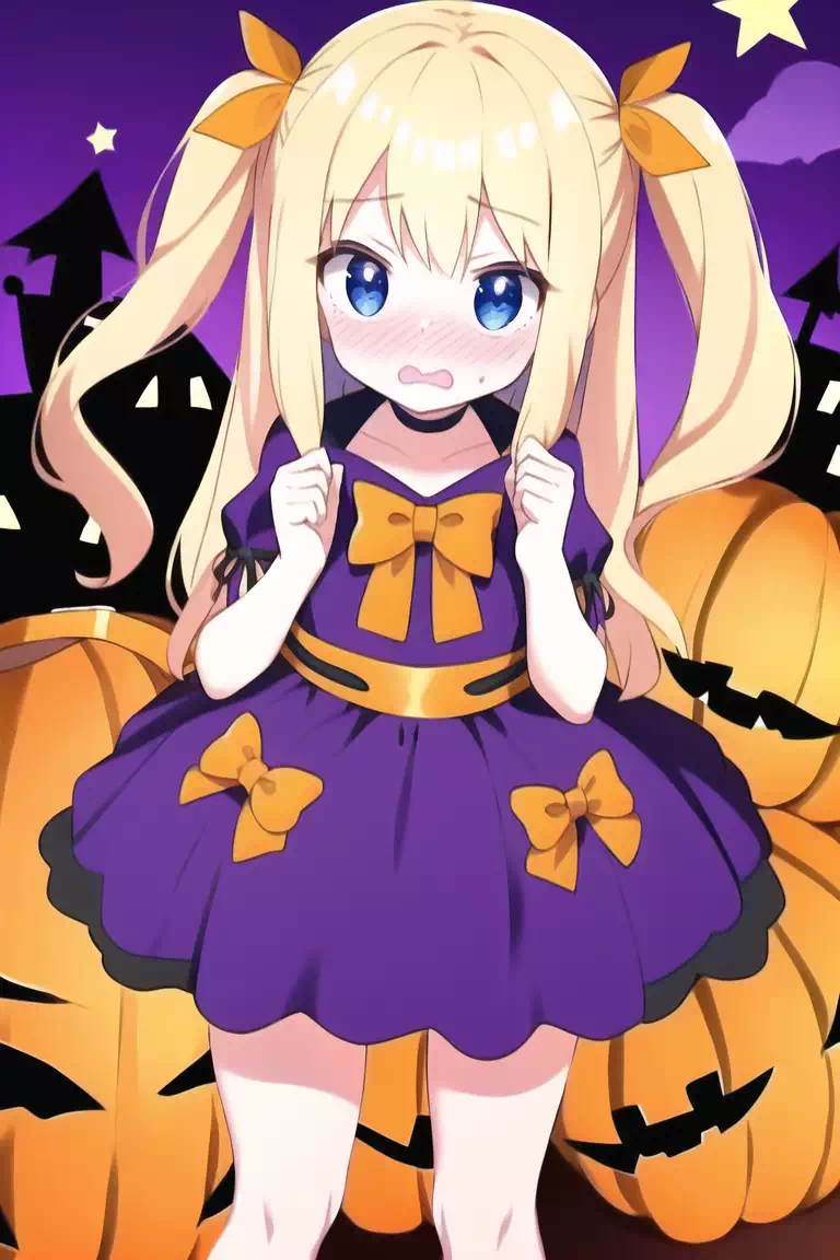 ハロウィンな金髪少女