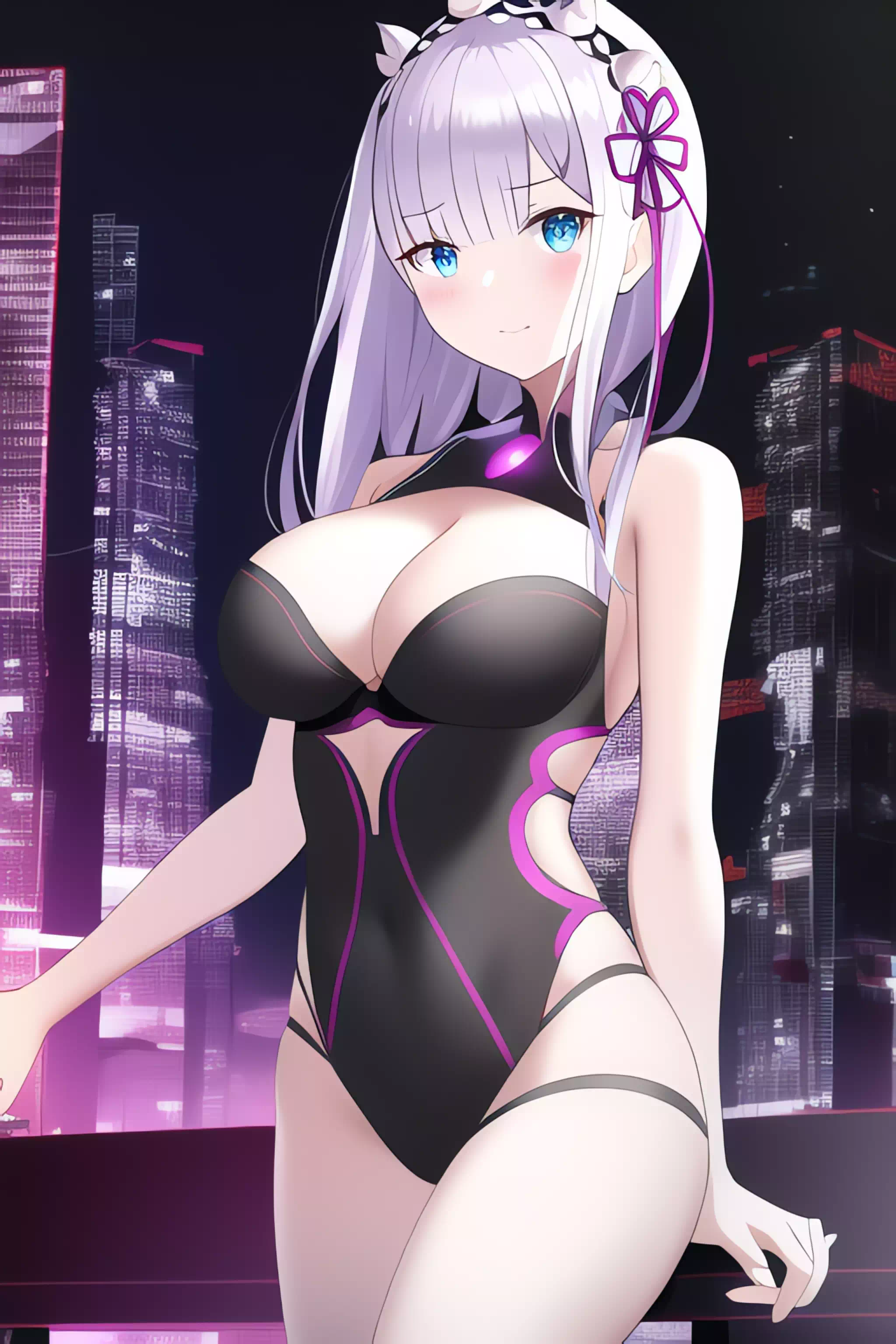 cyberpunk emilia ：3