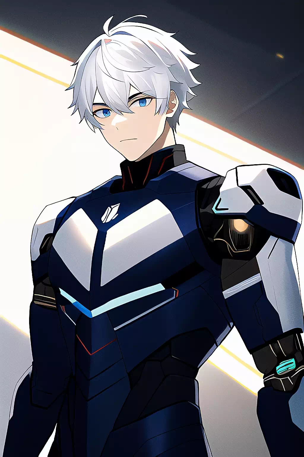 White Hair Cyborg