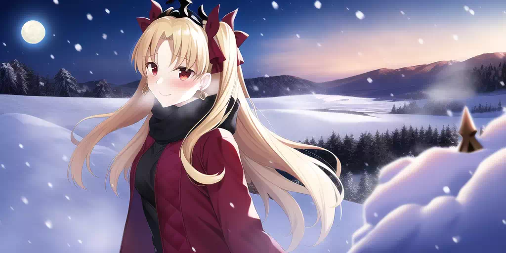 Ereshkigal Red Winter Coat 2