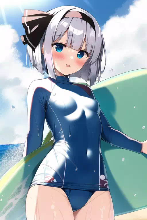 【NovelAI】サーフィン妖夢