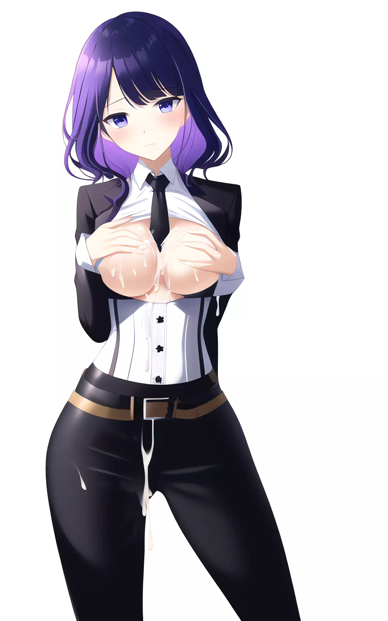 雷電将軍?身制服 AI作画