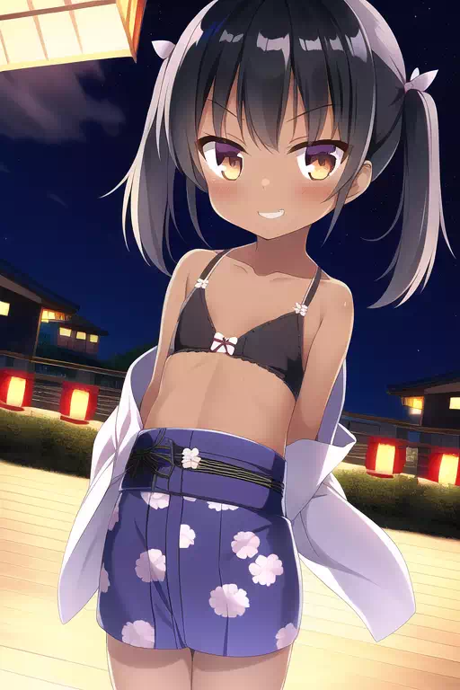 NovelAI生成の褐色メスガキ