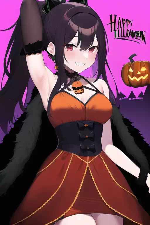 悪堕ち魔法少女達 ハロウィン仕様 AI