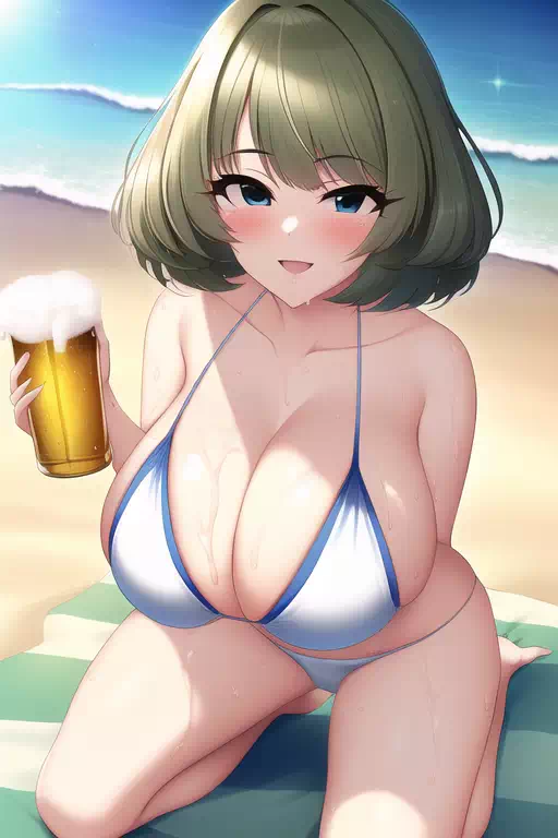 海とビールと楓さん