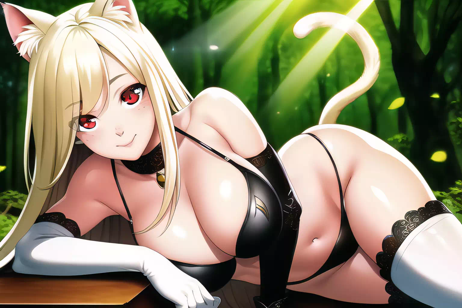 Bikini cat girl