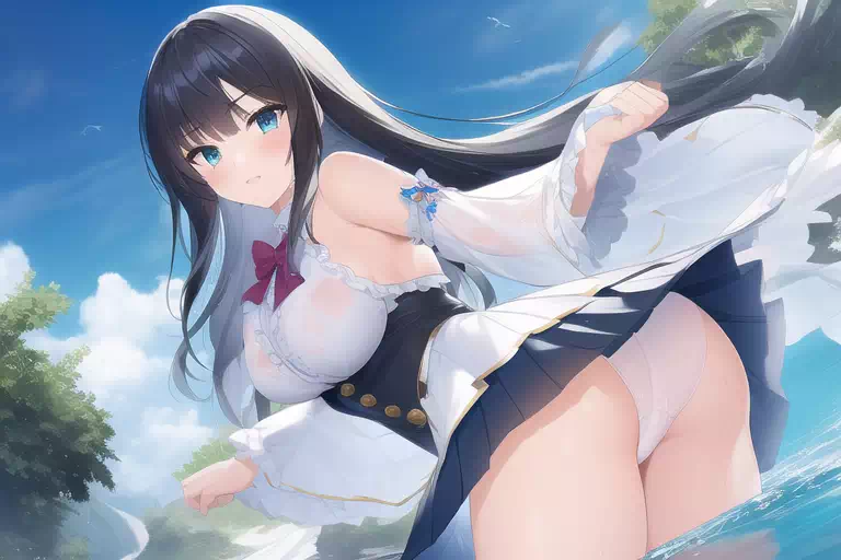 水遊び（オリジナル・NOVELAI）