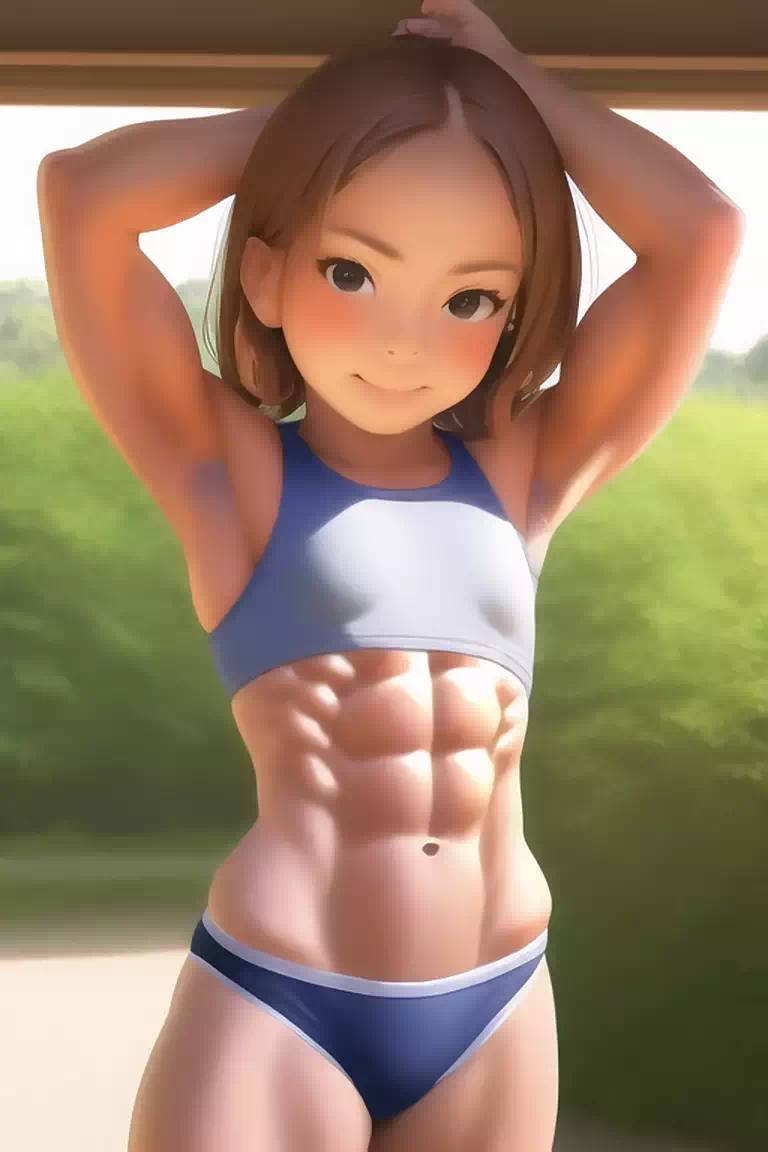 muscle loli sports bra ai