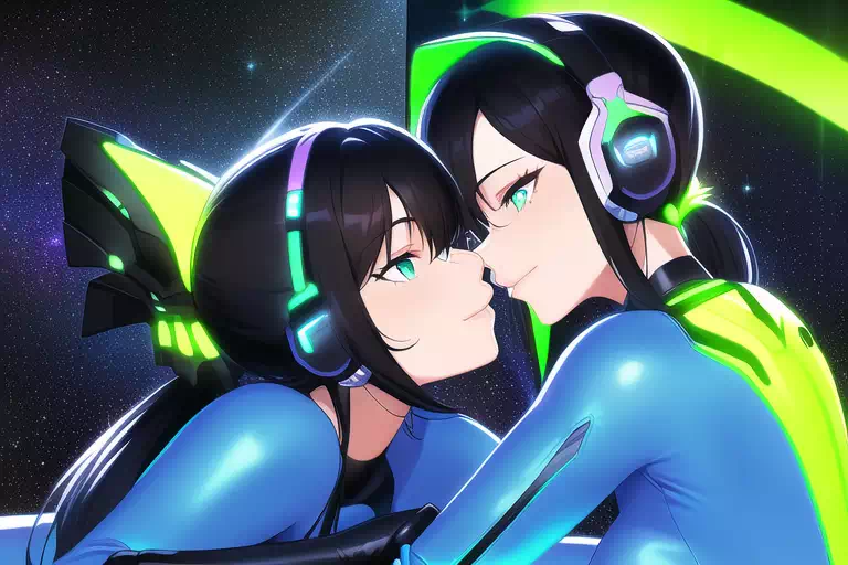 【NovelAI】YURI in the space base