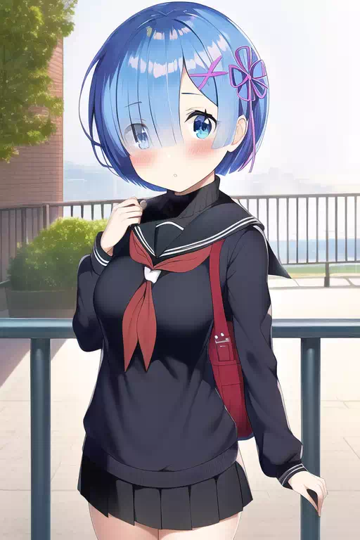 Rem Walks To School