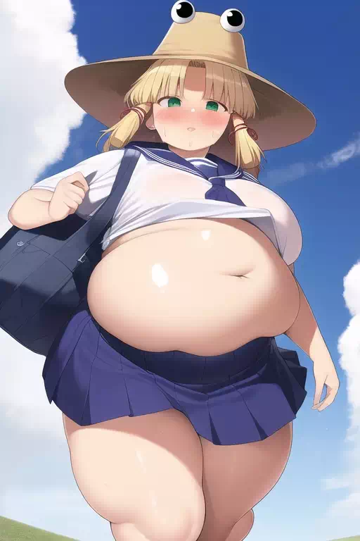 でっぷりお腹デブ諏訪子